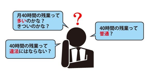 残業40時間の人にありがちな悩み